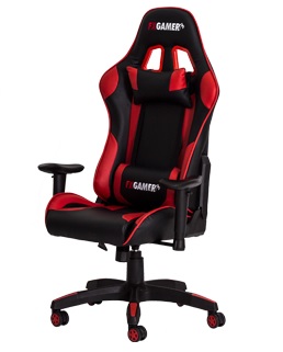 Cadeira Gamer Racer PU Preta com Vermelho