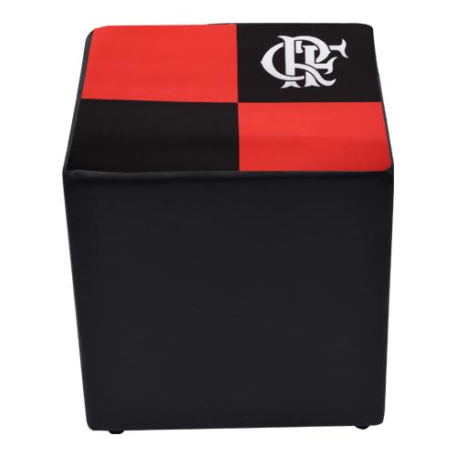 Pufe Quadrado Flamengo